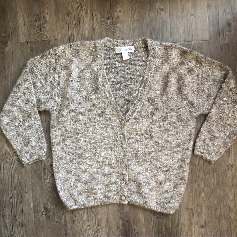 Mohair Woodland Oversized Grandpa Cardigan - Picture 2 of 7
